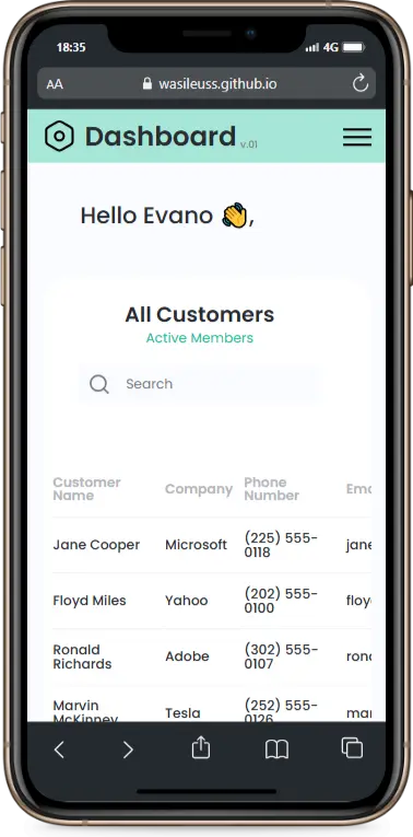 Mobile view