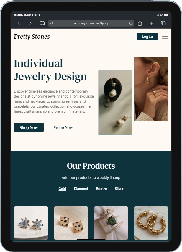 Tablet view